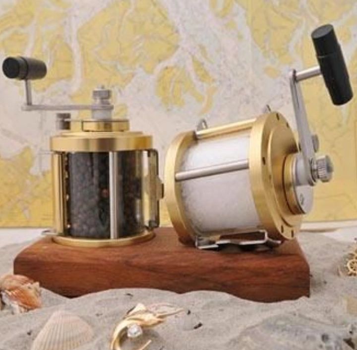 Ocean Reel Salt & Pepper Mills